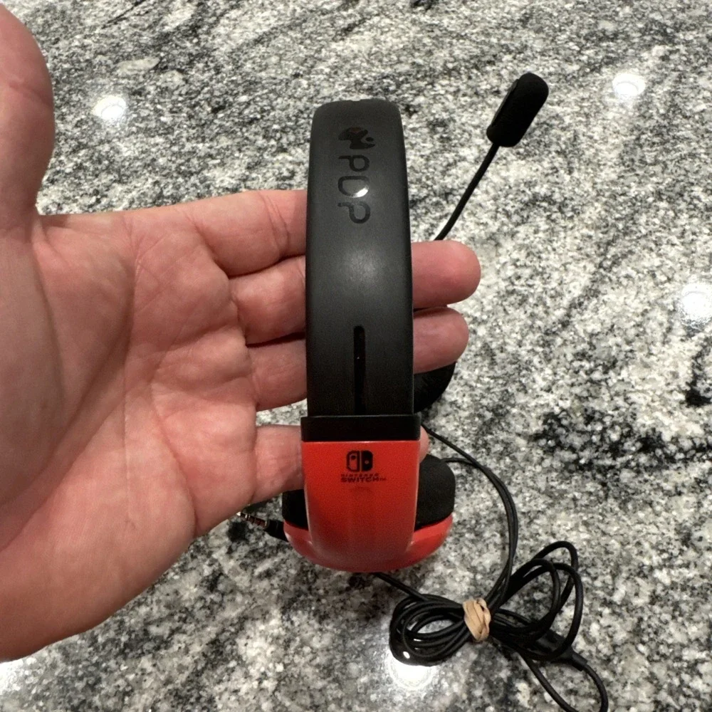 PDP LVL40‎ BlueRed Over Ear Wired Gaming Headset Nintendo Switch #006